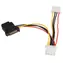 StarTech napájací adaptér SATA - Molex čierna / Napájací adaptér / SATA 15-pin - Molex 4-pin / 15 cm