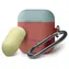 Elago Duo Hang Case Italian Rose / Silikónové púzdro / AirPods / karabínka