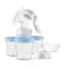 Philips Avent SCF430/13 modrá / Manuálna odsávačka materského mlieka / rukoväť / skladovacie poháriky