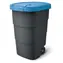 Prosperplast Popolnice Wheeler 90 l antracit s modrým vekom / Plast / Výška 78,3 cm