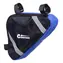 Compass Taška pod rám čierno-modrá / Taška na bicykel / 1,5 l / 18x27x5 cm / reflexné prvky