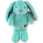 DOG FANTASY Hračka Zajačik Cuddle s tlčúcim srdcom tyrkysová / 29 cm / polyester