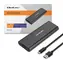 Qoltec Externý box pre SSD M.2 NVMe PCIe čierna / Externý box / USB Type-C
