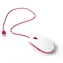 Raspberry Pi Mouse biela, červená / Myš / optická / USB / 3 tlačidlá