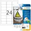 Herma Etikety Outdoor biela / Etikety / vodeodolné / 63,5x33,9 mm / 240 ks