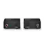 Lindy 70456 čierna / Extender digitálneho audia / Toslink a koaxiálna / 150 m / Cat5e/Cat6