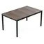 Keter Porto 160 ashwood black / Záhradný stôl / Oceľová konštrukcia