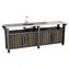 Keter Grilovací stolík UNITY Chef 415 l walnut / Grilovací stolík / Objem 415 l
