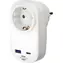 Brennenstuhl 1508210010 biela / Zásuvkový adaptér / USB-A 18W / USB-C PD 20W / detská poistka