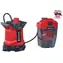 Einhell GE-DP 18/25 LL Li-Solo červeno-čierna / Aku ponorné a tlakové čerpadlo na špinavú vodu / 7.000 lh / 0,5 bar