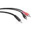 Speedlink Audio kábel Jack 3,5 mm - 2x Cinch čierna / Audio kábel / 2 m