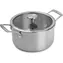 Remoska Proxima 20110 strieborná / Hrniec s pokrievkou / 20 cm / 3 l / Trimetal / Indukcia