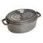 Staub La Cocotte 40500-276-0 sivá / Pekáč / Oval / 27 cm