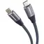 Cable USB-C kábel čierny / Kábel / 240 W / 480 Mbps / bavlnený oplet / 1,5 m