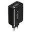 Canyon 65RC čierna / Nabíjací adaptér / vstavaný kábel USB-C / 65W / PD & QC