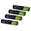 Green Cell HR03 4X AAA 950mAh zelená/čierna / Nabíjacia batéria / NiMH / 1,2 V