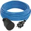 Emos Vonkajší predlžovací kábel 10 m modrá / 1 zásuvka / PVC / 230 V / 1,5 mm2