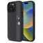 BMW M Perforovaný Tricolor kryt pre Apple iPhone 16 Pro Max tmavo šedá / Puzdro / Perforovaný design