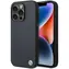 BMW Leather Hot Stamp pre iPhone 14 Pro Max tmavo modrá / Zadný kryt / Koža / MagSafe