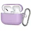 Tech-Protect Silicone Hook Case fialová / Puzdro pre Apple AirPods Pro / silikónové / s karabínou