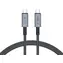 Tech-Protect UltraBoost Max šedá / Kábel / USB-C 4.0 - USB-C 4.0 / PD 240W / 40Gbps / 8K / 1m