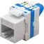 Techly Keystone Jack RJ45 CAT6A biela / Keystone konektor / UTP / Netienený / Tool-free