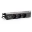 Equip 10" napájací panel 3x Schuko čierna / Napájací panel / 1U / 16 A / kábel 1,5 m
