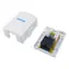 Equip Inštalačná krabica Cat6A 1x RJ45 biela / Inštalačná krabica / UTP / Pozlátené kontakty