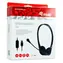 Equip USB headset čierna / Headset / Na uši / USB-A / 32 Ohm / 1,8 m