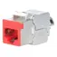 Intellinet Keystone modul Cat6a 10G STP červená / Keystone modul / RJ-45 / STP tienený / 500 MHz / PoE++