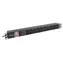 Lanberg PDU čierna / Zásuvková lišta do racku / 1U / 7x IEC C13 / 10 A / 2 m