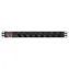 Lanberg PDU čierna / Zásuvková lišta do racku / 1U / 19" / 8x zásuvka Schuko / 16 A / 2 m