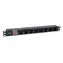 Equip PDU 8x Schuko čierna / Zásuvková lišta do racku / 1U / IEC C14 / vypínač / 10 A / 2500 W