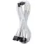 CableMod C-Series Pre biela / Napájací kábel / 12VHPWR na 4X 8-Pin PCIe / 90 ° / Variant B