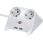 Brennenstuhl Desktop-Power biela / Stolná USB nabíjačka / 2x zásuvka 230V / 2x USB-A / 2100 mA