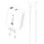 Hurtel A6MaxL biela / Nabíjačka / USB-A, USB-C / 20W / kábel USB-C-Lightning 1m