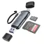 Tech-Protect UltraBoost šedá / Čítačka kariet / SD, microSD / USB-C & USB-A