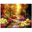 Norimpex Diamantové maľovanie Jesenná cesta parkom / 30x40 cm