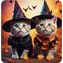 Norimpex Diamantové maľovanie Mačacie Halloween / 30x40 cm
