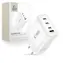 Tech-Protect NC100W-GAN biela / Nabíjací adaptér / GaN / 3x USB-C / 1x USB-A / PD, QC 3.0