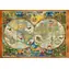 GRAFIKA Puzzle Mapa tvorov Krajina / 1000 dielikov / 69 x 47,8 cm