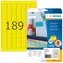 Herma Viacúčelové etikety žlté 25,4x10 mm / snímateľné, papier matný / 20 listov / 3780 ks