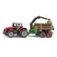 Siku Traktor Massey Ferguson s lesníckym prívesom a kládami / od 3 rokov