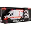 TEDDIES Auto ambulancia 28 cm / Otváracie dvere / Lehátko pre pacientov / Zotrvačník