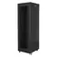 Lanberg Rack 42U čierna / Stojanový rozvádzač / 19" / 600x800 mm / Flat pack / Perforované dvere