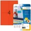 Herma Etikety A4 červené odnímateľné / Etikety / 105x148 mm / 80 ks