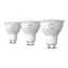 Philips Hue White and Color Ambiance GU10 3ks / Chytrá žiarovka / 400 lm / 2000-6500K / Bluetooth / Zigbee