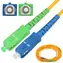 Extralink SC/ APC-SC/UPC / Patchcord / Jednomódový / Simplex / G652D / 0,5 m