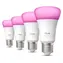 Philips Hue WCA E27 A60 4ks / Múdra LED žiarovka / 810 lm / Bluetooth, Zigbee / energetická trieda D