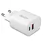 Lindy 2- Port nabíjačka 20W biela / Nabíjačka / USB-C Power Delivery + USB-A / Rýchle nabíjanie